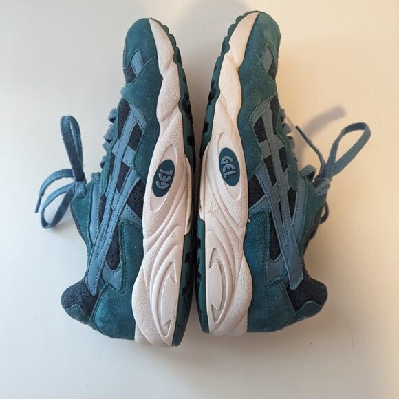 Retro Asics Gel Diablo Suede Turquoise Sneakers Running Shoes EU 41.5 Blue - Picture 7 of 10